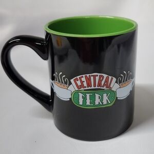 Friends Central Perk Coffee Mug Oversized 14oz Green Black Brown White